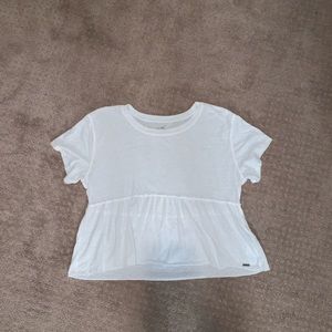 Hollister white short sleeve shirt